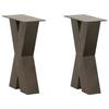 VidaXL Coffee Table Legs In X-Shape, 2 Pieces, Natural Steel, 38 X (42-43) Cm 4012955