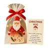 Little Pocket Christmas Hug Cute Mini Resin Santa Claus Ornaments with Encouragement Cards Pocket Hug