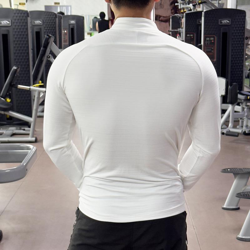 Men's Gym Tights Jacket Running Training Elastic Outerwear Outdoor Cycling Sweatshirt Dry Fit Breathable Compression Tops