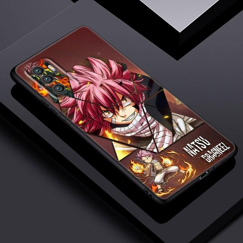 Anime Fairy Tail Phone Case For Xiaomi Redmi Note 11 10 9 8 Pro 11T 5G 10T 10S 9S 9T 9i 9C 9A 8T Soft TPU Black Cover Funda