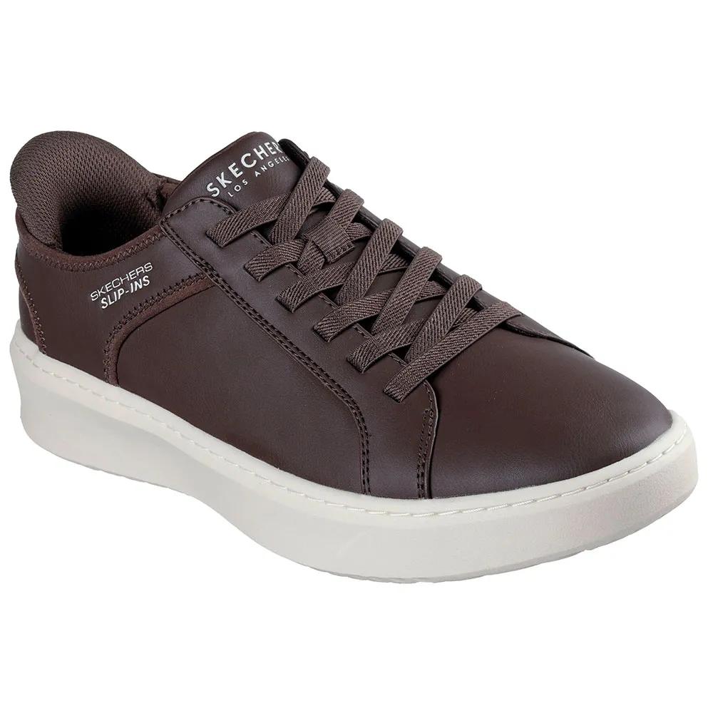 Skechers court break double vented sneakers brown