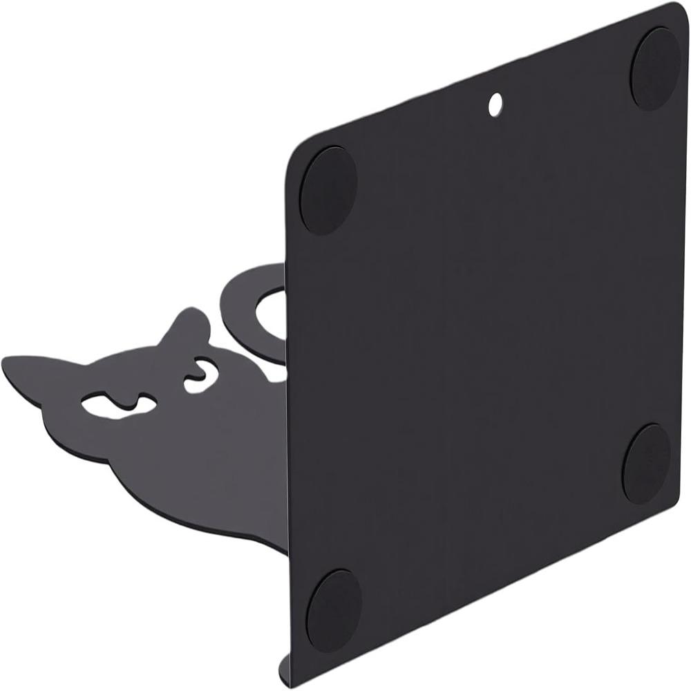 2pcs 4.72x4.37x5.87in Cat Shaped Book Stopper Iron Metal Bookends Decorative Cat Bookend Home Study