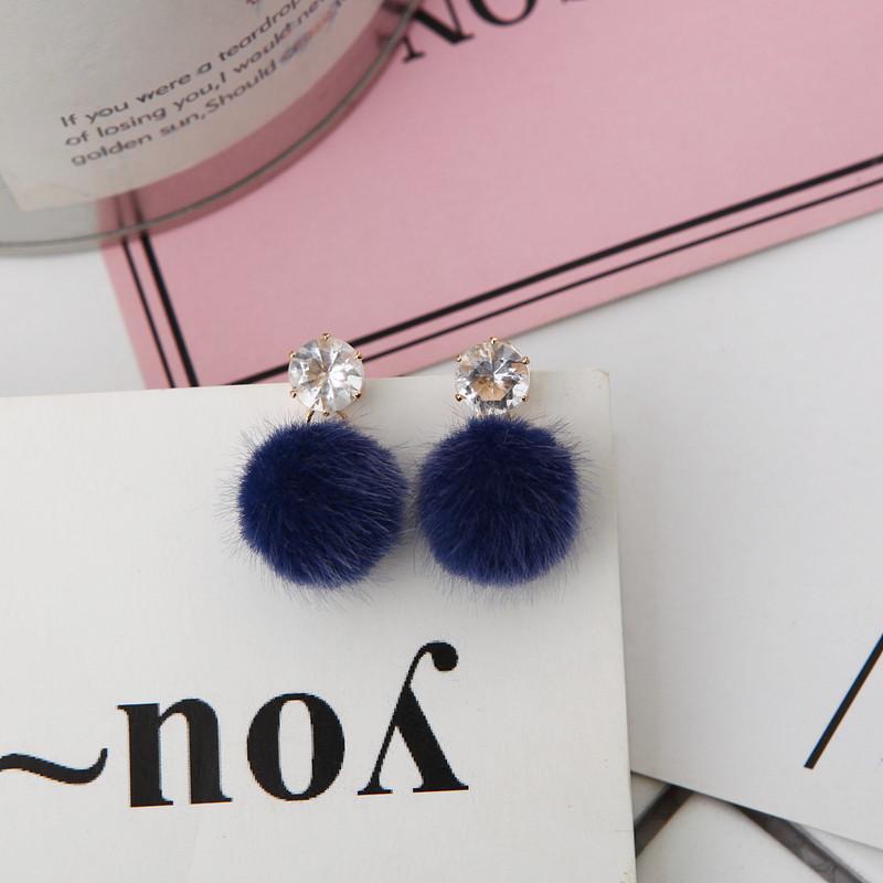 Милые серьги-шарики для волос для женщин, девочек и дочерей, рождественский подарок, зимние ювелирные изделия, аксессуары ADM