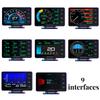 XS Car OBD2 Gauge Auto Speedometer Touch Button GPS HUD Head Up Display LCD Meter with Alarm Functions