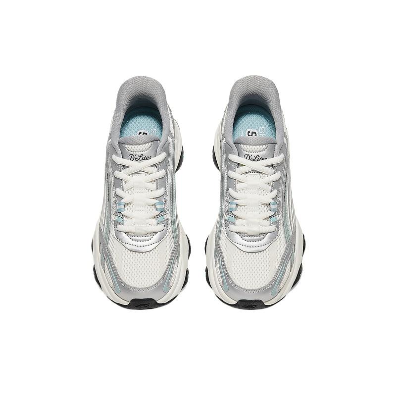 (WMNS) Skechers Chunky Sneakers 'White Silver Green' Women's 150529-WSTQ