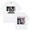 Arctic Monkeys Lyrics Limited Design Graphic T Shirts Мужские и женские модные рок-футболки большого размера Футболки Harajuku Trend