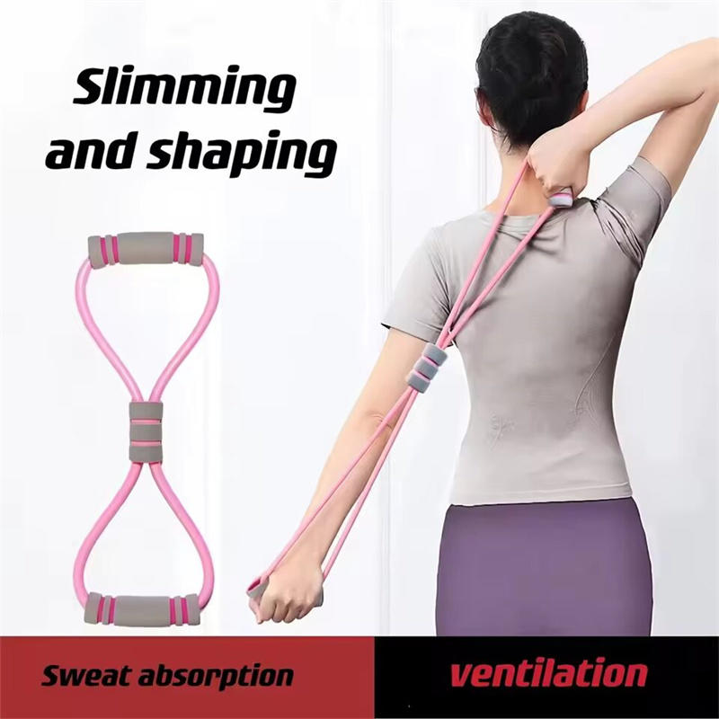 Силиконовый 8-образный ограничитель для йоги, высокая эластичная лента, домашнее фитнес-оборудование, растягивающая лента, эластичная лента для йоги с расширением груди