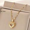 Ожерелье с кулоном в форме сердца, роскошное и элегантное для повседневной носки, изысканное украшение для Дня святого Валентина, Рождества, Дня благодарения