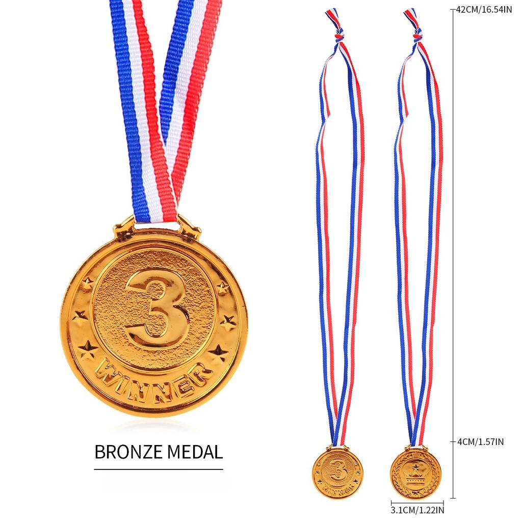 10pcs Gold Winner Award Medals for Kids Party Favors Sports Prize Soccer Football Game Toys Pinata Filler Gift Children Birthday