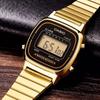 Ladies' Gold Tone Digital Watch Retro Style