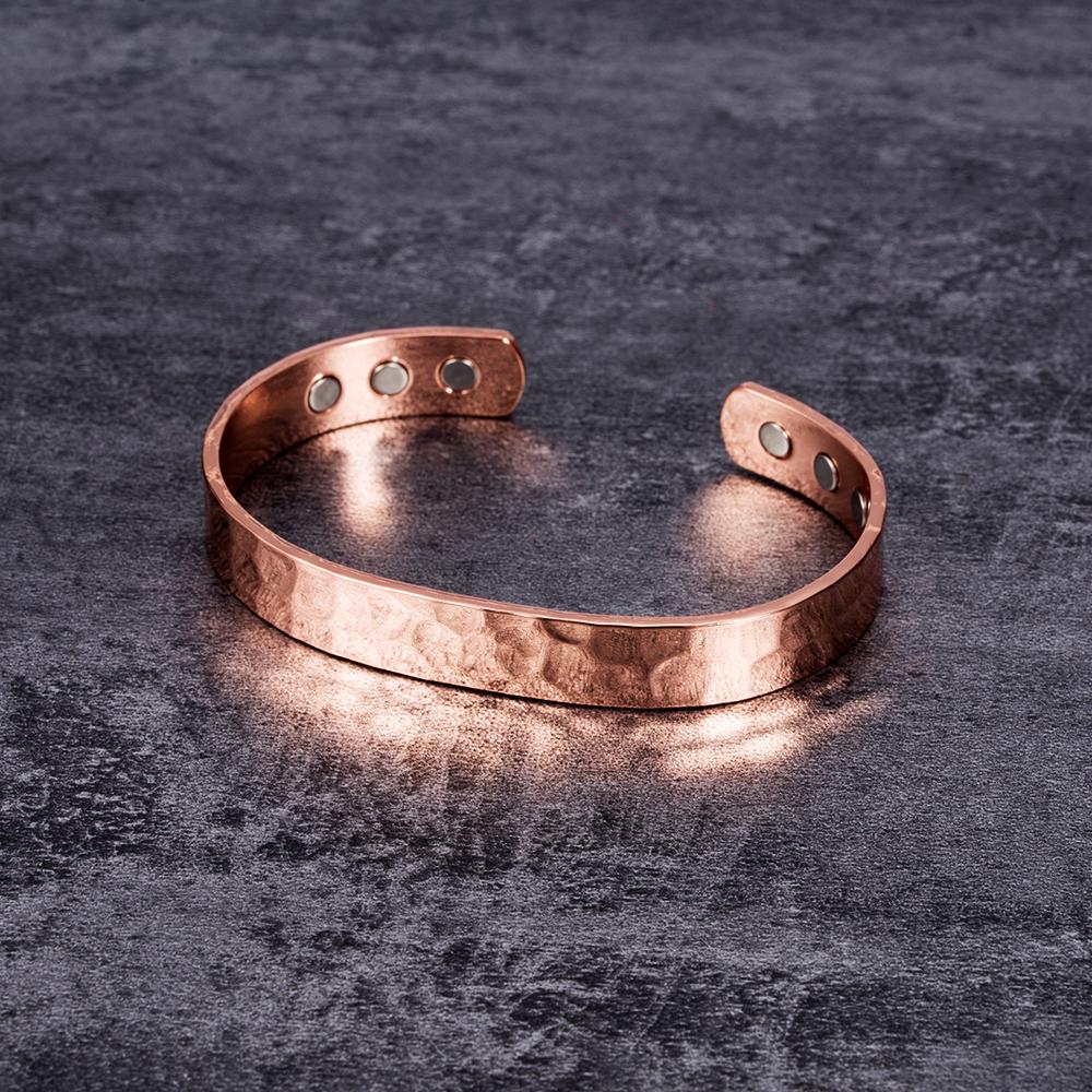 Ikuinen Magnetic Pure Copper Bracelet Men Adjustable Cuff Bracelets Arthritis Health Energy Charms Bracelets Bangles for Women