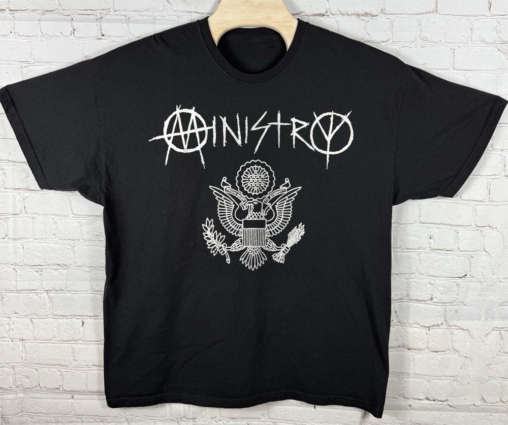 Ministry Great Seal Unisex Black Cotton T-shirt S-5XL