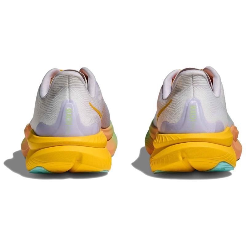 HOKA One One Дышащие низкие кроссовки для бега MACH 6 Женские Бело-оранжевые Кроссовки 1147810-FTST