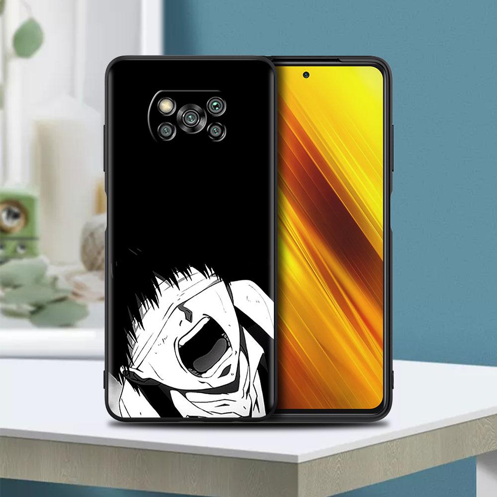 Противоударный чехол для Xiaomi Mi Poco X3 NFC M3 Pro F3 GT X2 F1 11T 10T Note 10 9T, мягкий силиконовый чехол для телефона в стиле аниме Tokyo Ghoul Capa
