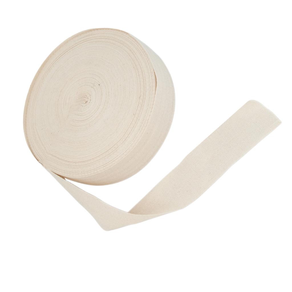 10 ярдов натуральной хлопковой саржевой ленты для ковровой тесьмы для шитья елочкой хлопчатобумажной саржевой ленты для коврового производства