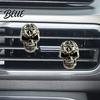 Сплав Череп Авто Ароматизатор Держатель Зажим в Вентиляционное Отверстие Автомобиля Ретро Панель Приборов Уникальный Подарок для Энтузиастов Отделка Смешная Голова Аксессуары для Салона Персонализированный