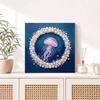 Pearl painting kit DIY jellyfish ocean theme for home or office wall decoration