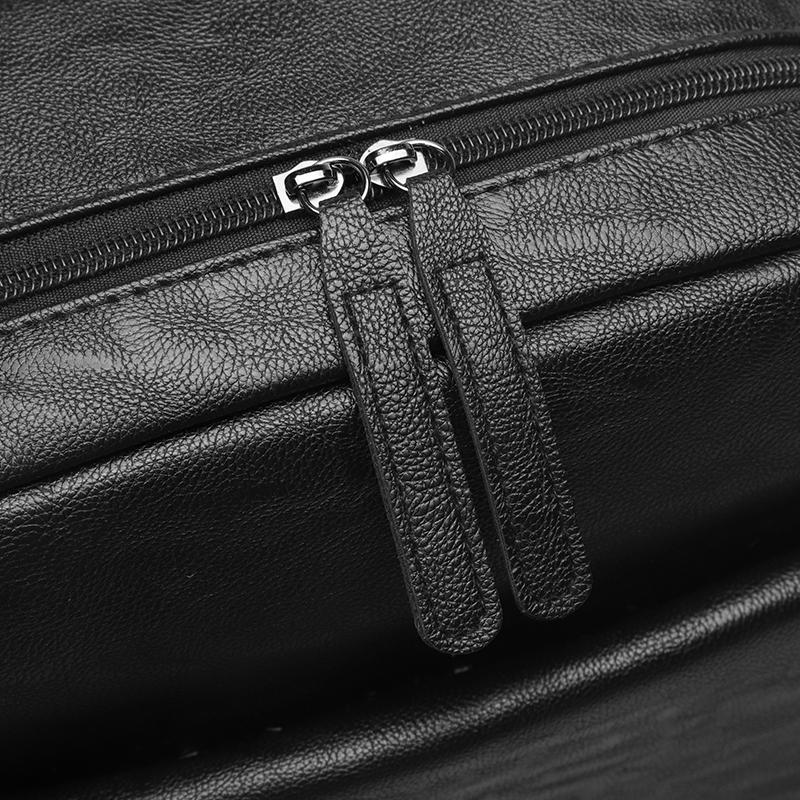 Мужской ПУ рюкзак деловой компьютерный рюкзак большой емкости рюкзак для улицы студенческий школьный рюкзак