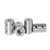 D25L30 10mm/11mm/12mm/12.7mm/13mm/14mm/15mm Stainless Steel Coupling Transmission Adapter Connector Double-hole Rigid Coupling