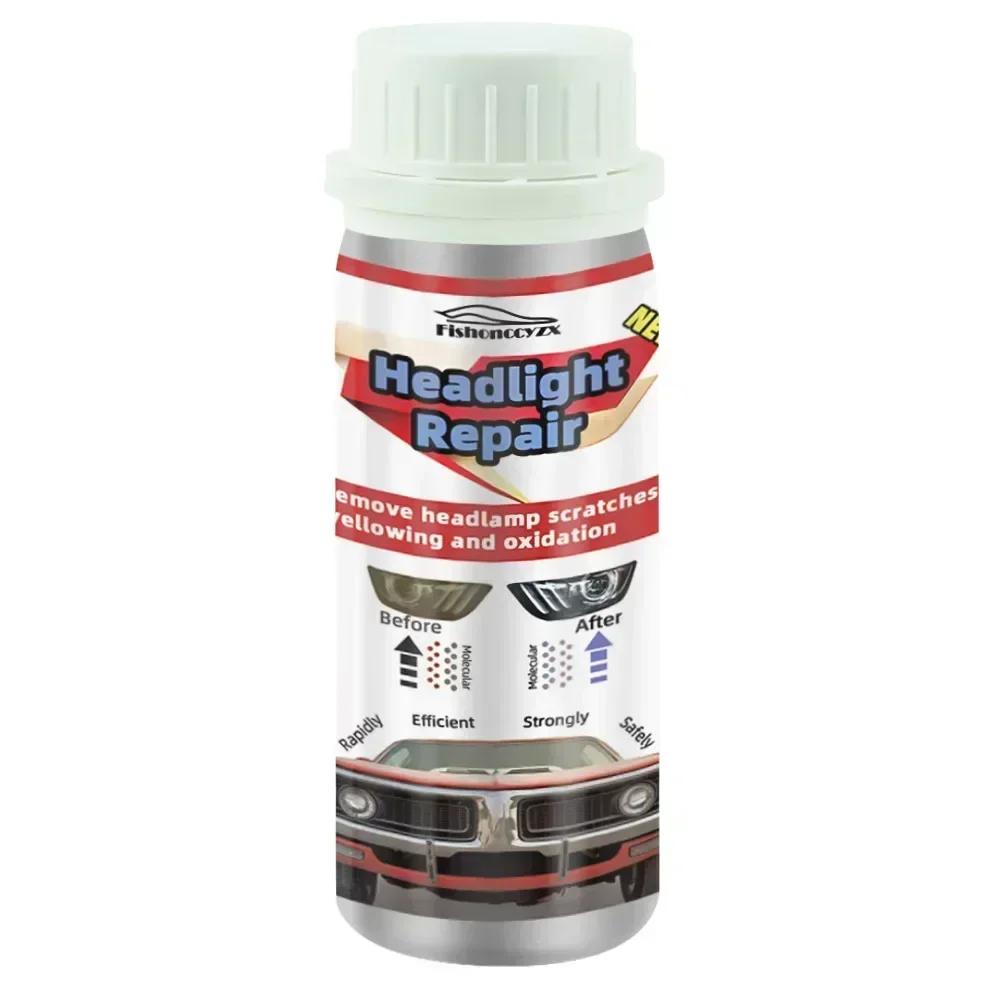 100 мл ремонтный раствор для автомобильных фар, ремонтный комплект, окислительное покрытие заднего вида, полировка фар, жидкость против царапин