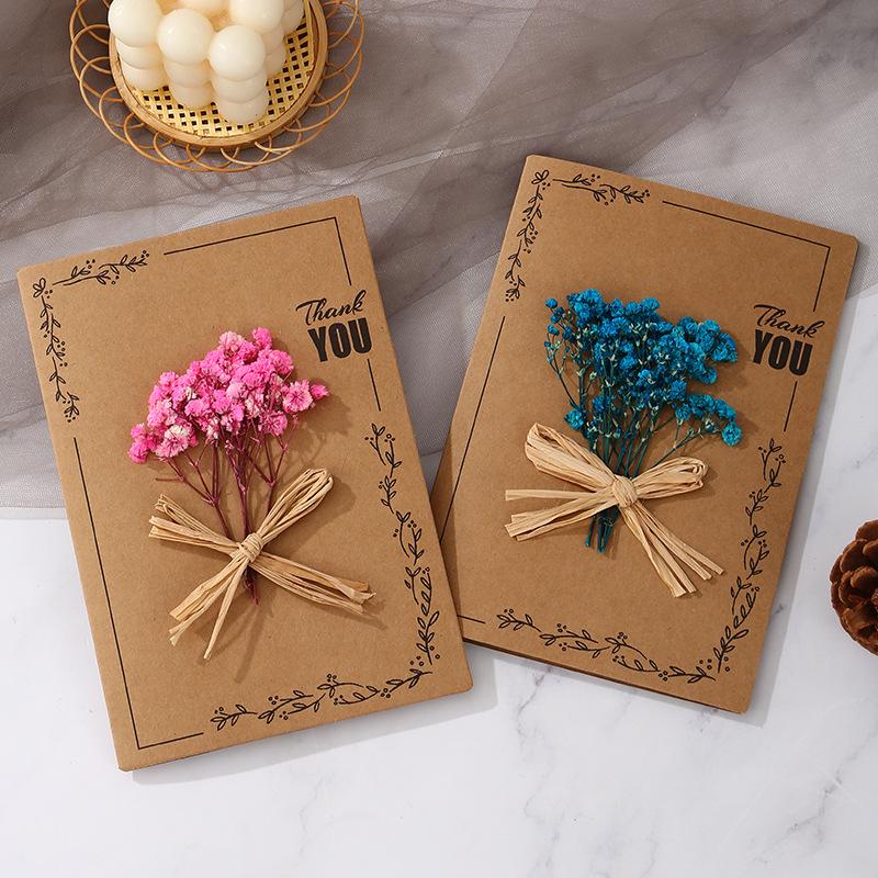 2025 Creative 3D Dried Flower Birthday & Thank You Card for Teachers