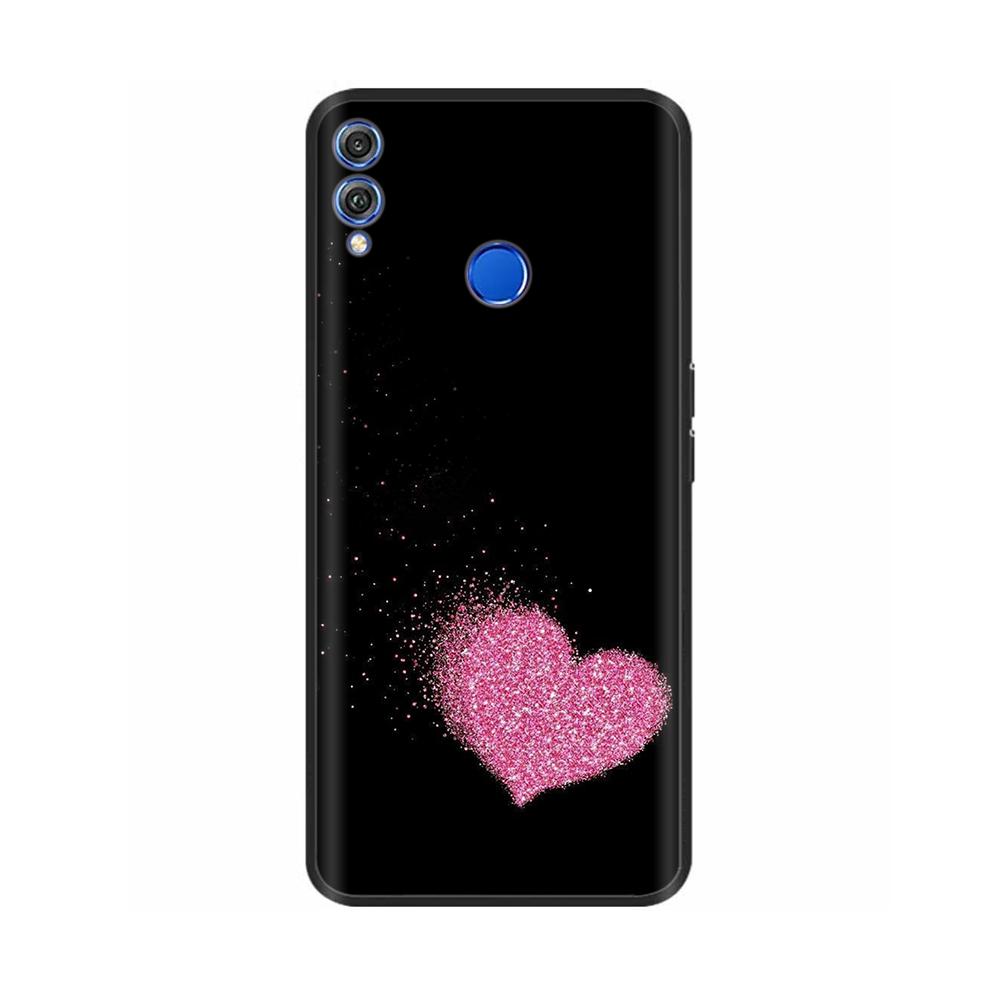 Чехол для телефона Honor 8X Чехол Мягкий ТПУ Силиконовая Задняя Крышка Для Huawei Honor 8X Чехлы Ударопрочный Honor8X Милый Расписной Чехол Fundas