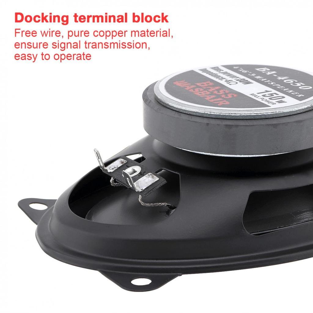 4*6 дюймов 150 Вт аудио полный диапазон частот автомобильный коаксиальный динамик 2-полосный автомузыка стерео Hifi динамики