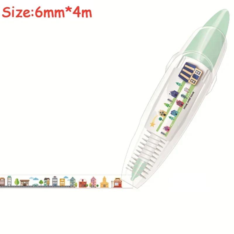 Kawaii корректирующий пояс Kawaii аксессуары для девочек, декоративные наклейки для рук, маркерная ручка, школьные канцелярские принадлежности, офисные принадлежности