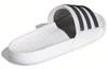 Шлепанцы Adilette Boost Adidas 'Белые Черные Полоски' FY8155