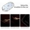 Velcro Adsorption LED Car Touch Lights Interior Dome Light Auto Roof Ceiling Reading Lamps Trunk USB Charging 6 LED Car Atmosphere Lamp