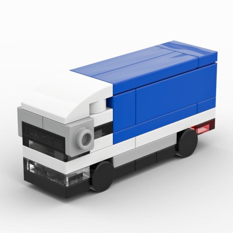 Building Block Ambulance Express Transporter Truck School Bus Flat Trailer Assembled Model Compatible