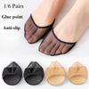 1/6 Pairs Summer High Heels Cushions Half Palm Socks Invisible Forefoot Insoles Anti-slip Silicone Dotted