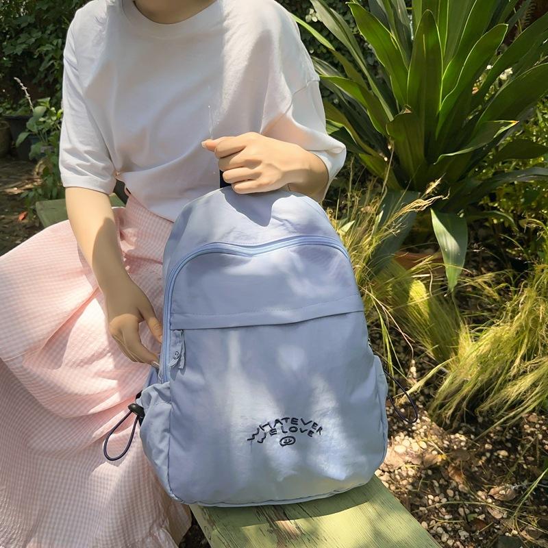 Nylon Canvas Bag Women'S Trendy Fashion Casual Backpack Casual Large Capacity Backpack