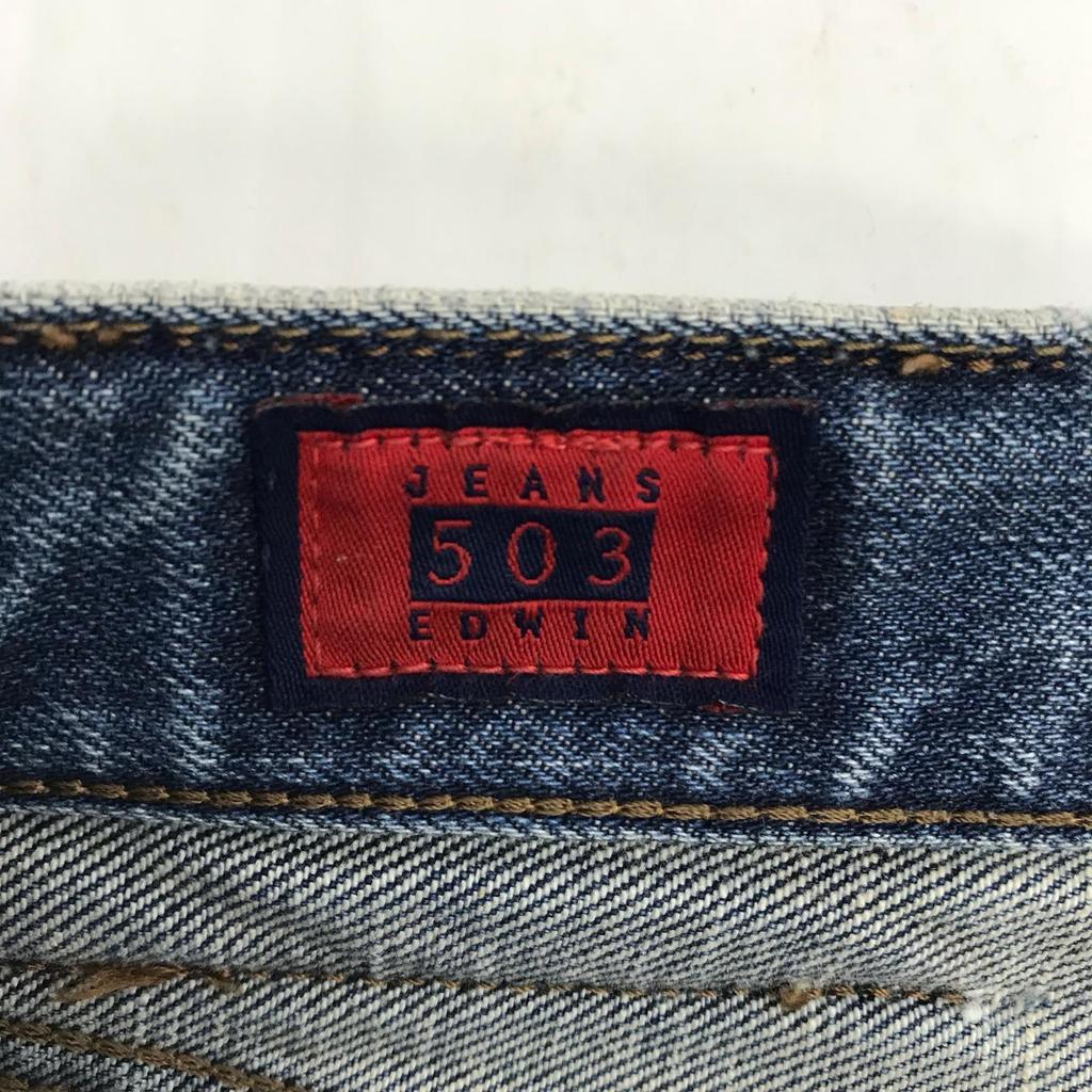 Made In Japan EDWIN 503 Denim Pants 28 Men S Inseam 75cm(USED)