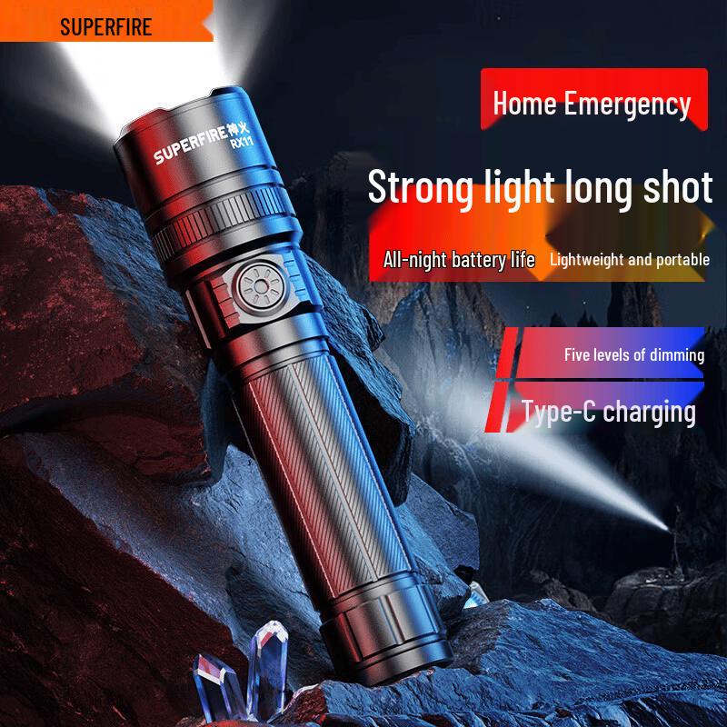 SupFire RX11 8W Rechargeable LED Flashlight