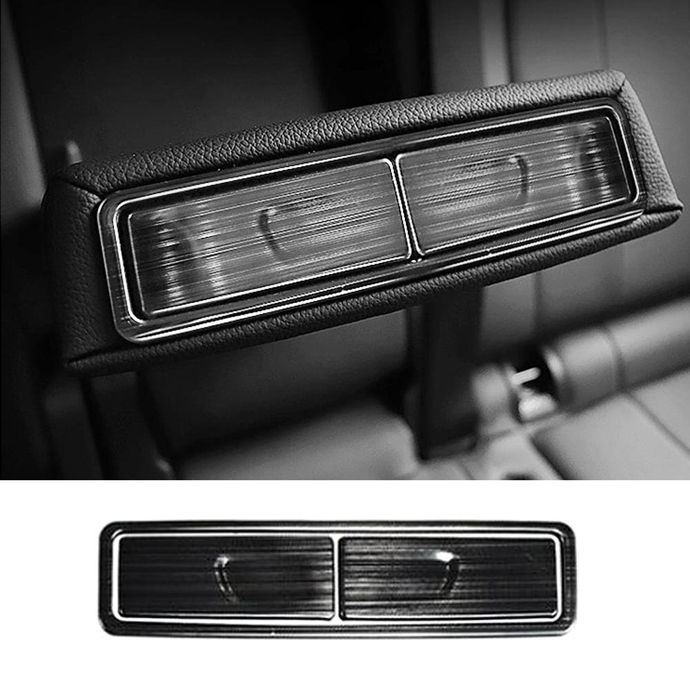 For Mercedes Benz A GLA GLB GLE GLS Class 2020 2024 2020 Car Rear Seat Armrest Water Cup Holder Button Refit Frame Cover Trim