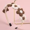 Fashion Women Girls Headbands Knitting Yarn Flower Headbands Cute Flower with Teeth Hairbands Winter Hair Accessories