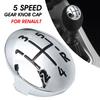 1 Pcs Gear Shift Knob Cap Cover 5 Speed Auto Car For Renault Clio Megane Scenic