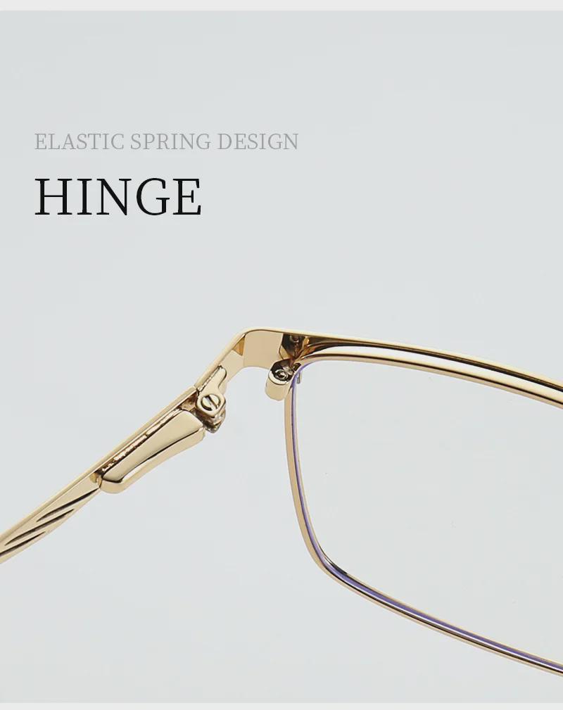 Мужские металлические очки с защитой от синего света — идеально подходят для путешествий, вождения и уличного стиля