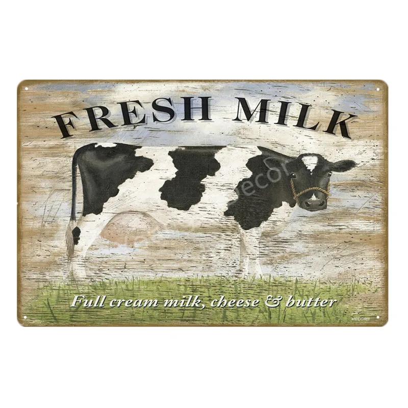 Family Butchers Tin Signs Beef Cuts Duck Eggs Wool Vintage Metal Plaque Farmhouse Farm Shop Wall Decor Cow Pig Poster YI-120