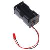 Rc 4 X Aa Battery Holder With Futaba Plug For Receiver Cars Planes Boats Durable