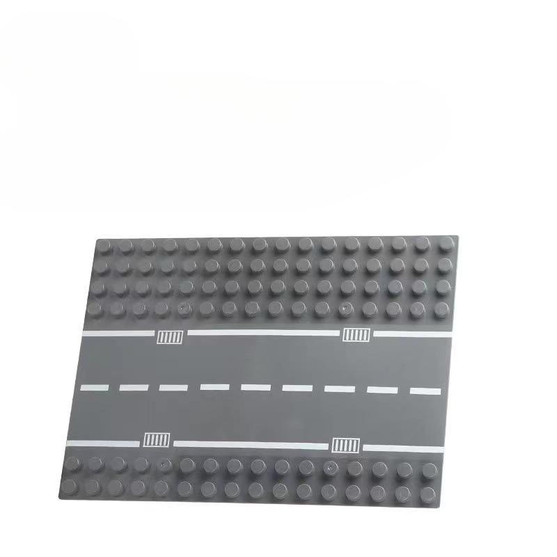 Нижняя пластина дорожного строительного блока Детская развивающая большая нижняя пластина из ДСП Аксессуары для игрушечного строительного блока Нижняя пластина