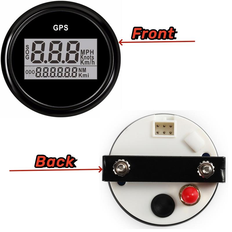 Cars / Boat 52mm GPS Speedometers Sog 0-999Km/h Knots Mph Show Digital Speed Mileometers Odometers with Antenna 9-32v Voltage