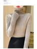 Women's High-Neck Slim-Fit Knit Sweater - 2024 Autumn/Winter Korean Style