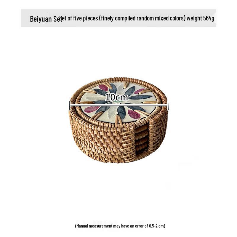 Набор чайника, чашки и подставки с изоляцией из ракушек для высококлассных отелей и ресторанов