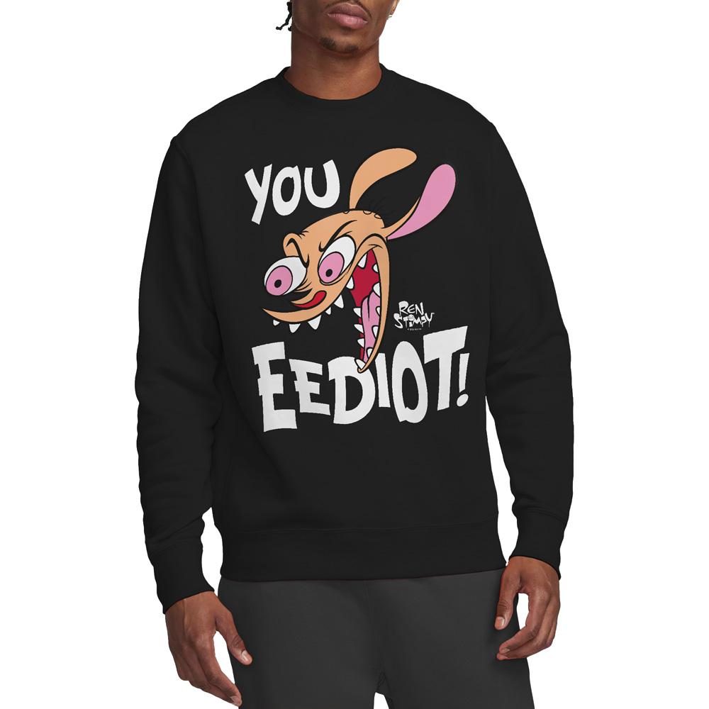 Ren & Stimpy Unisex Adult You Eediot! Sweatshirt