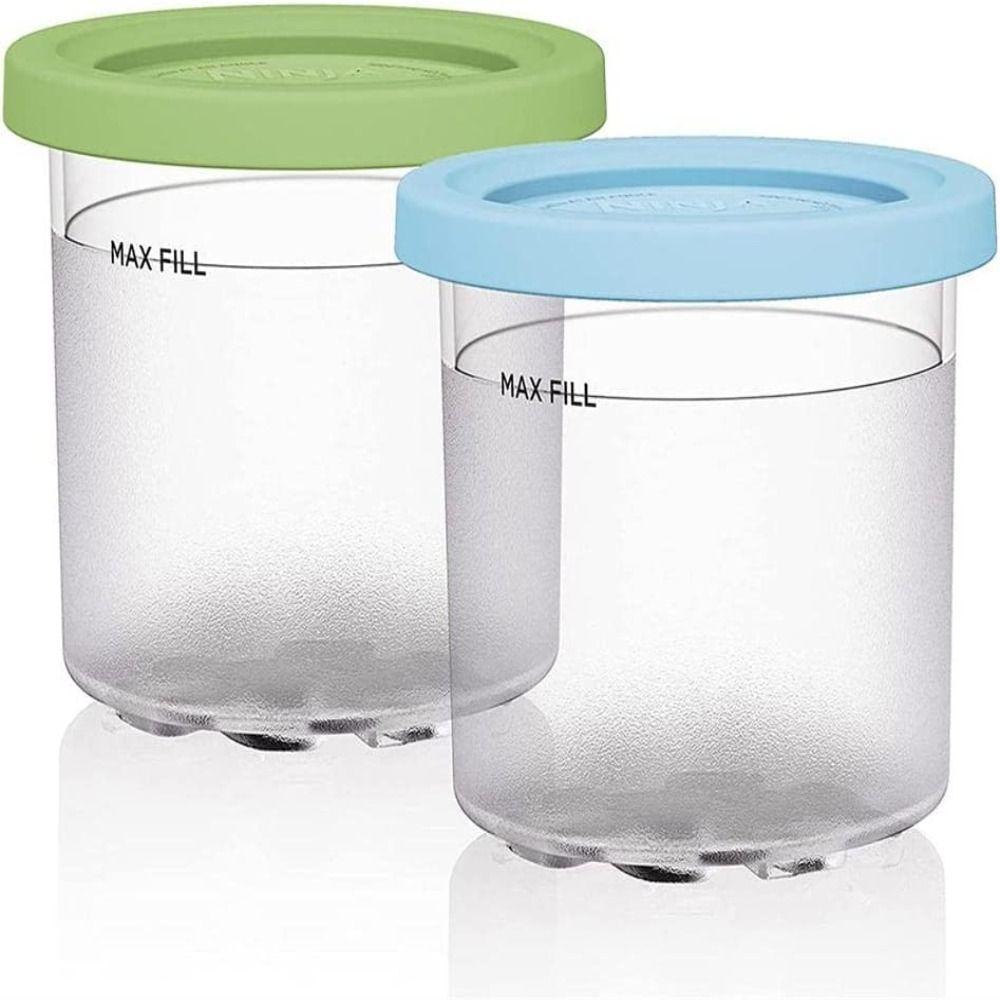 NC300 NC299AM Ice Cream Pints Cup Storage Jars For Ninja Creami with Lids Ice Cream Containers