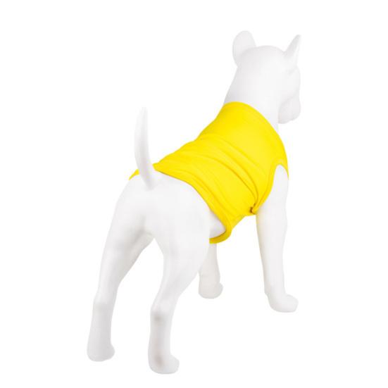 Жилет для собак, однотонная эластичная хлопковая футболка с круглым вырезом, летняя одежда для домашних животных, костюм щенка