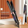 Dual-Purpose Ceramic Hair Straightener & Curler for Wet/Dry Hair with Automatic Air Bang Feature