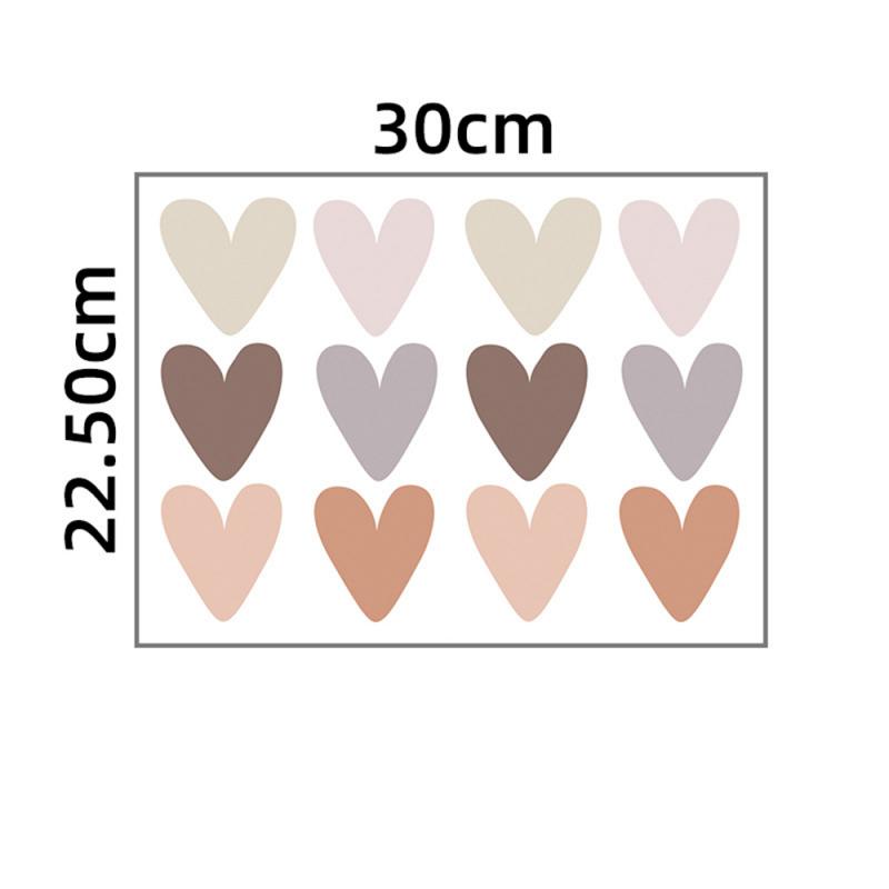 1~10 шт. Новые наклейки на стену в стиле бохо с сердечками, самоклеящиеся наклейки на стену, декоративные наклейки для детской спальни, домашнего декора, стены